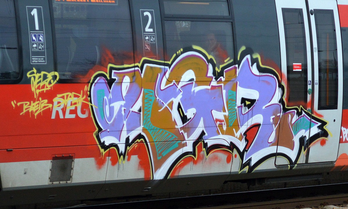 Gesichtet an einem TALENT 2 Triebzug am 10.11.14 im Bhf. Flughafen Berlin-Schönefeld.