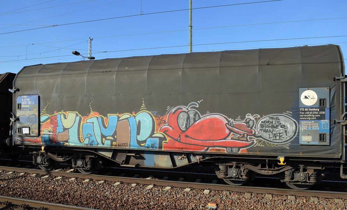 Graffiti gesichtet am 14.02.17 Bf. Flughafen Berlin-Schönefeld.