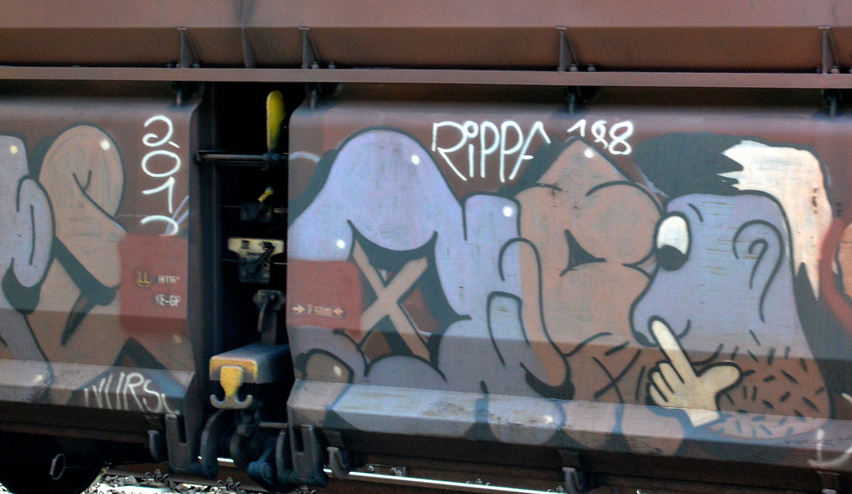 Grafiti gesichtet am 05.04.16 Berlin-Hirschgarten.