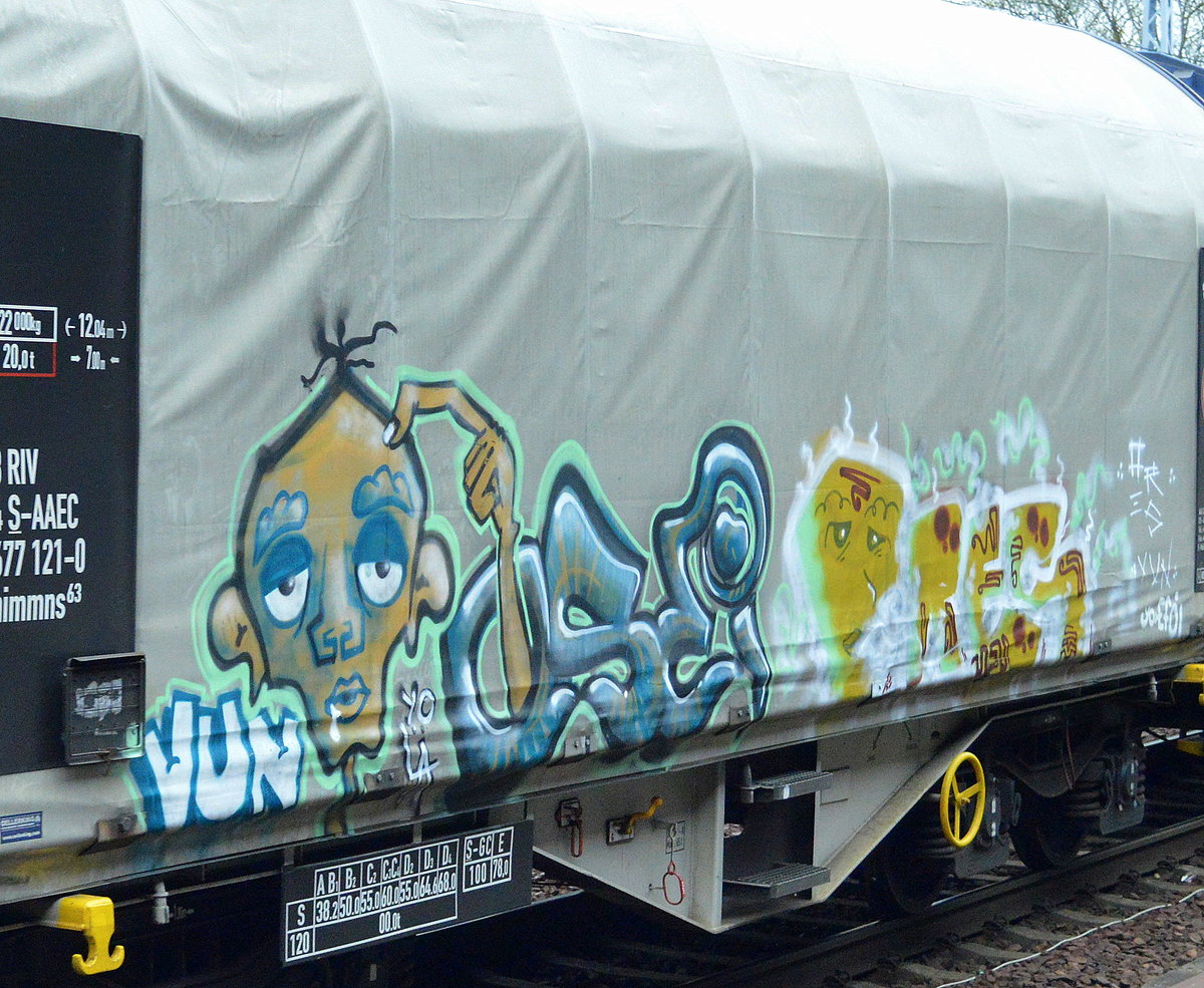 Grafiti gesichtet am 07.04.16 Berlin-Hirschgarten.