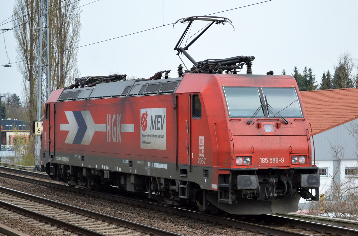 HGK 2057/185 589-9 am 04.04.14 Berlin-Karow Richtung Bernau.