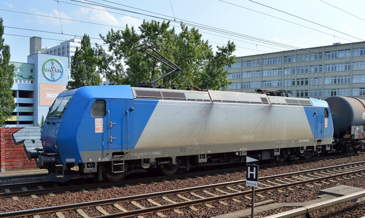 HGK/RHC 185 521-2 mit Kesselwagenzug am 04.07.15 Berlin-Wedding.