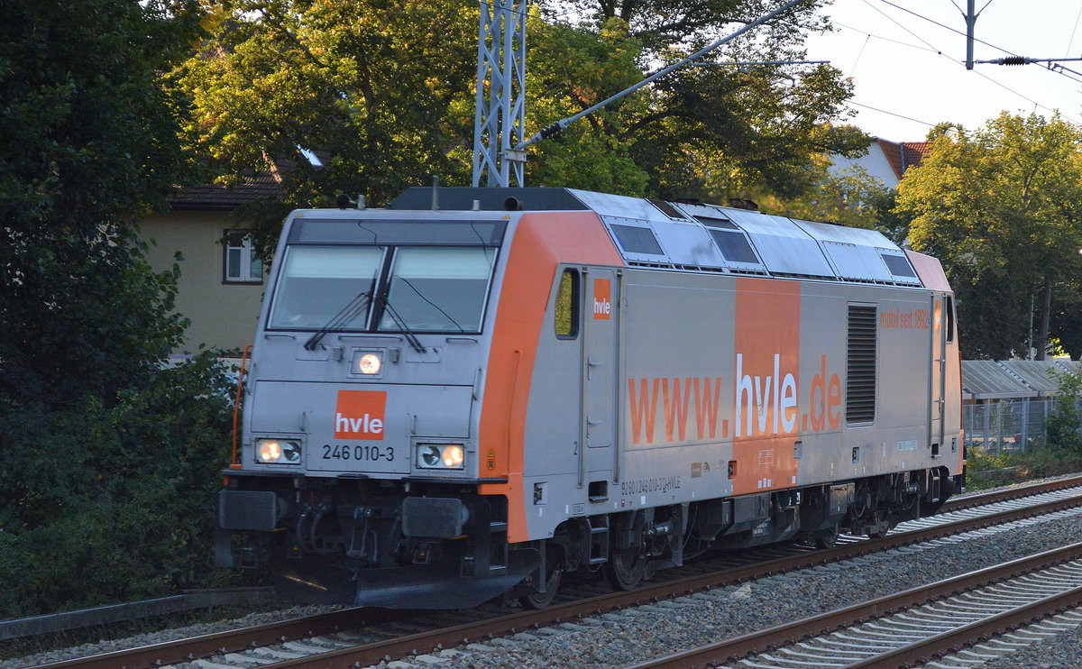 hvle 246 010-3 am 07.09.16 Eichwalde bei Berlin Richtung Königs Wusterhausen.