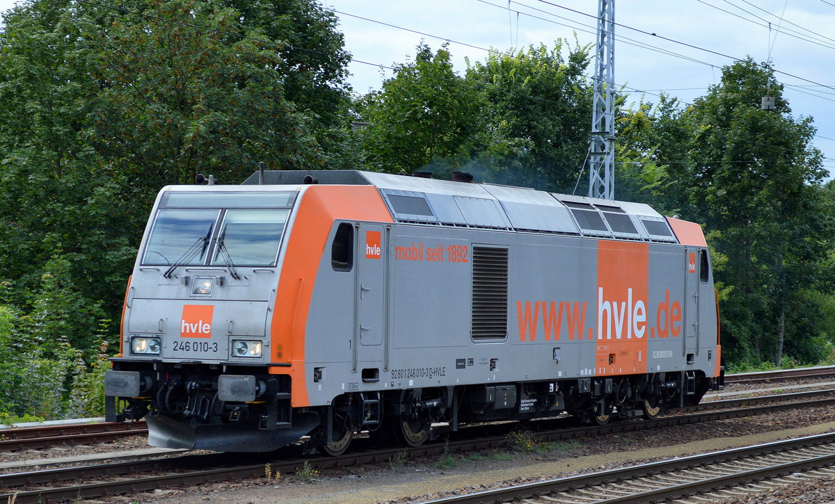 hvle 246 010-3 am 11.08.16 Berlin Gr�nau Richtung K�nigs Wusterhausen.