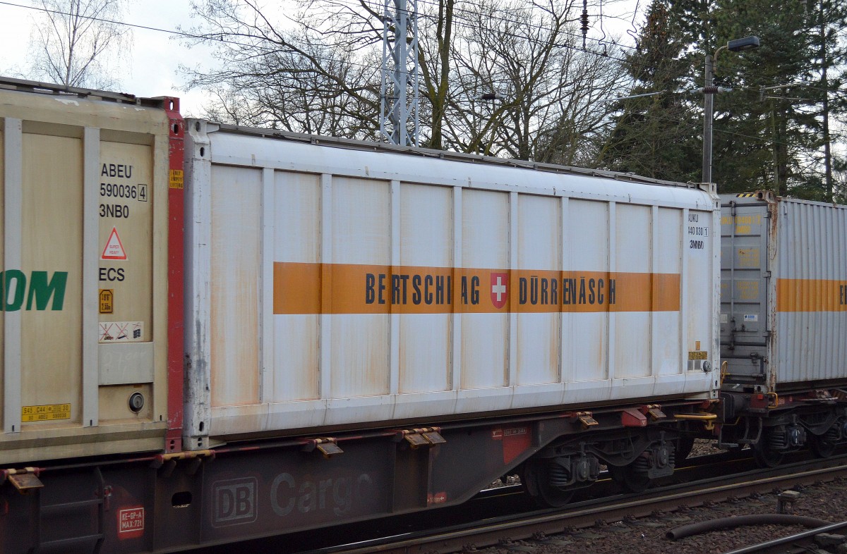 Interessanter Container vom schweizer Unternehmen BERTSCHI AG + DÜRRENÄSCH am 26.01.16 Ber-Hirschgarten.
