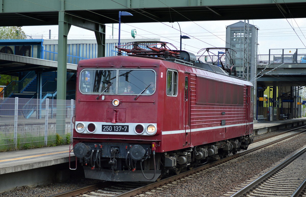 LEG 250 137-7 (155 137-3) am 03.05.16 Berlin-Hohenschönhausen.