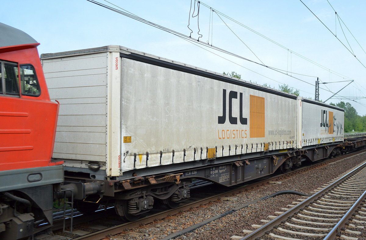 LKW-Wechselladebehälter vom schweizer Logistik- und Transport-Unternehmen JCL Logistics am 29.05.17 Berlin-Hohenschönhausen.