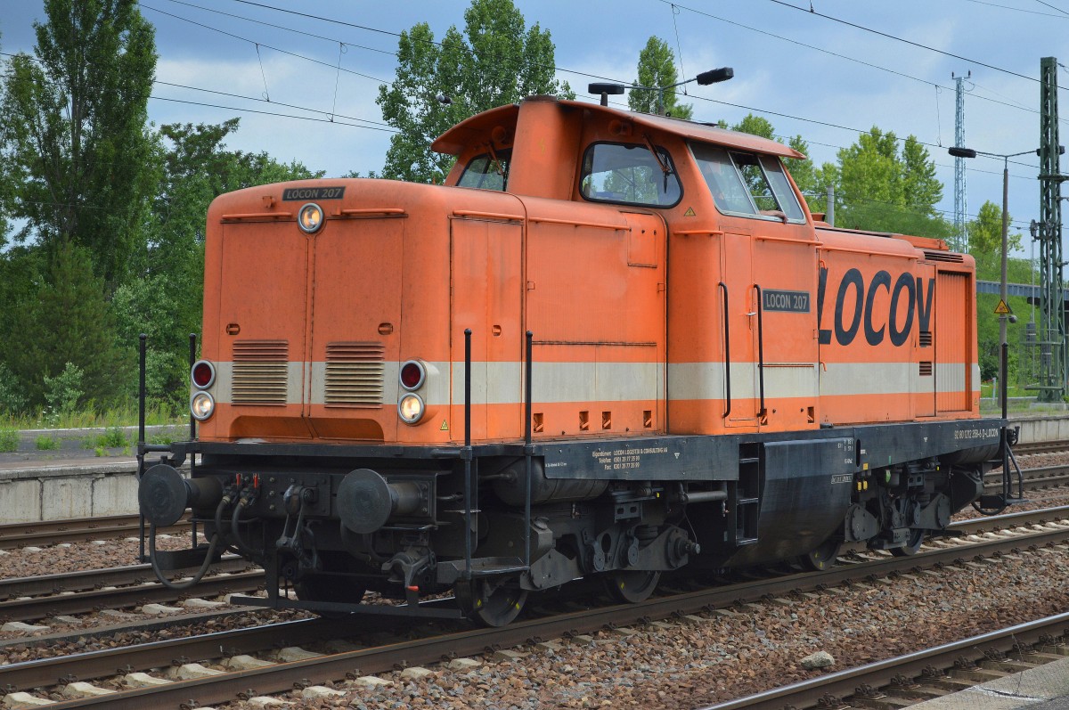 LOCON 207 (212 358-6) am 21.07.15 Bhf. Flughafen Berlin-Schönefeld.