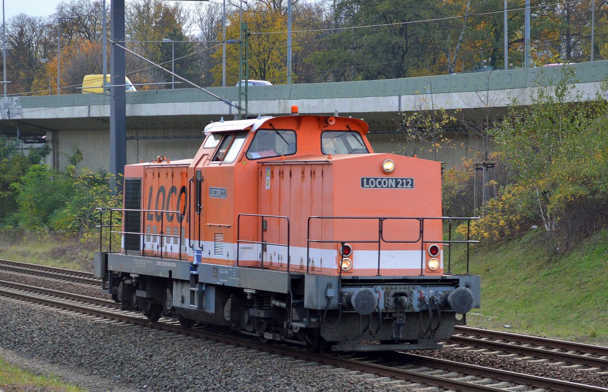 LOCON 212 (293 503-9) Richtung Berlin-Jungfernheide am 04.11.14 Berliner Innenring Höhe Berlin-Westend.