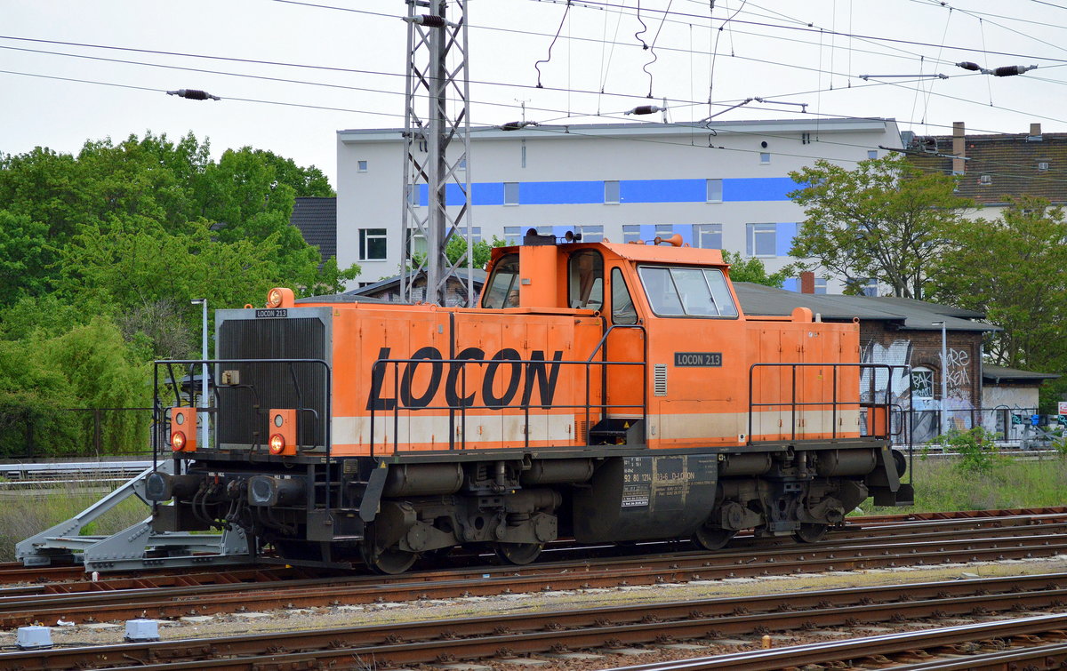 LOCON 213 (214 003-6) fährt zur Bereitstellung vom Lokdepot Berlin-Nöldnerplatz Richtung Bf. Berlin-Lichtenberg, 18.05.16