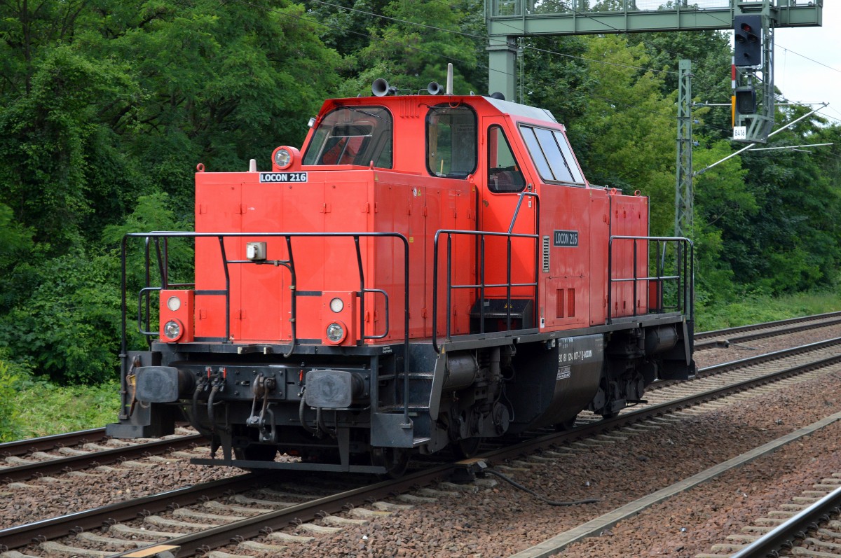 LOCON 216 (214 007-7 ex 212 169 Jung Bj.1963) Richtung Berlin-Wannsee am 17.06.14 Berliner Innenring Höhe Berlin-Jungfernheide.