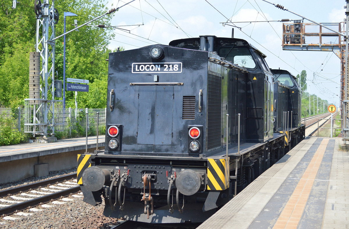 LOCON 217/203 123-5 + LOCON 218/203 124-3 am 20.05.16 Berlin-Hohenschönhausen.