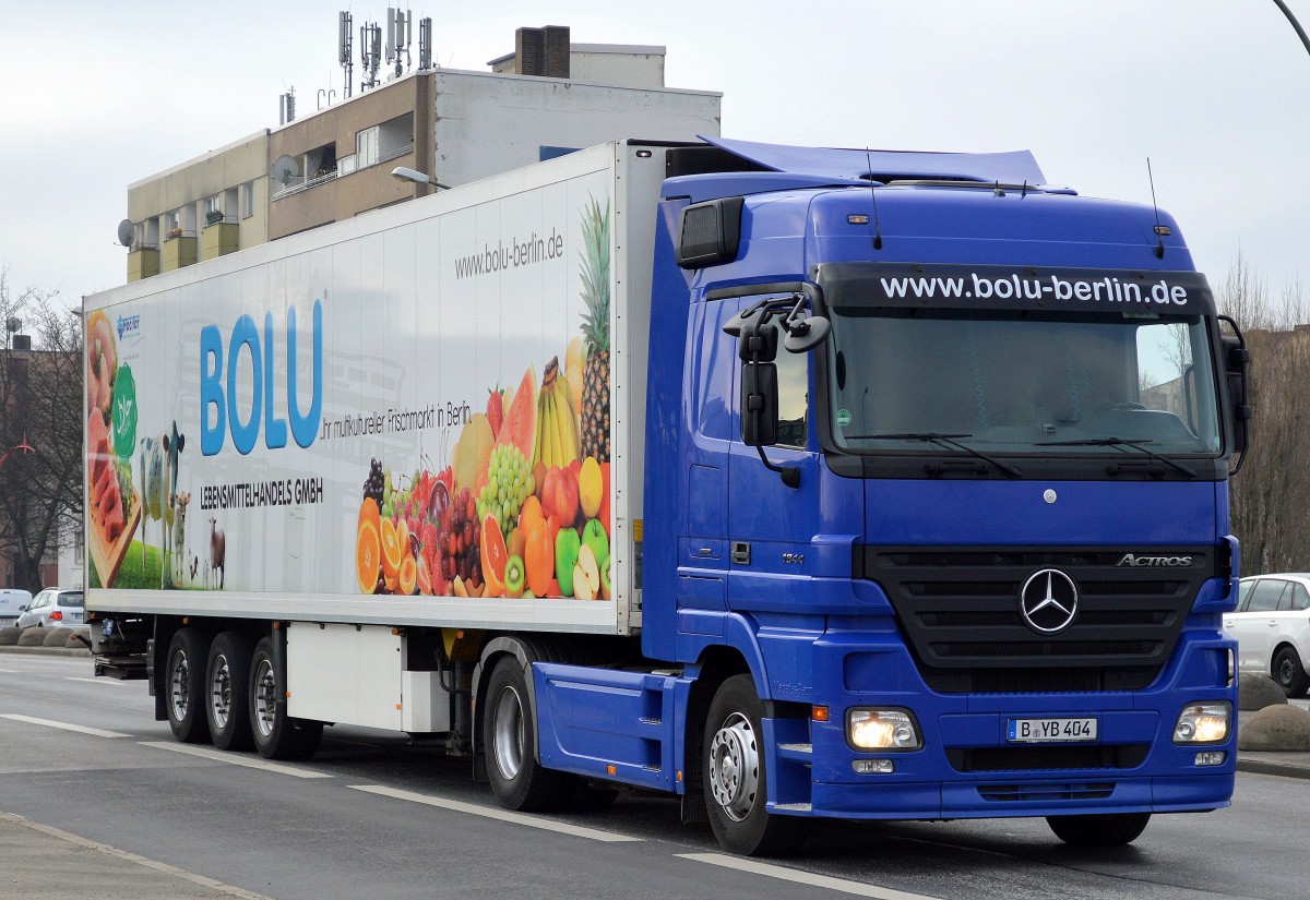 MB ACTROS 1844  Sattelzug der Fa. bolu-berlin.de am 09.03.15 Berlin-Beusselbrücke.