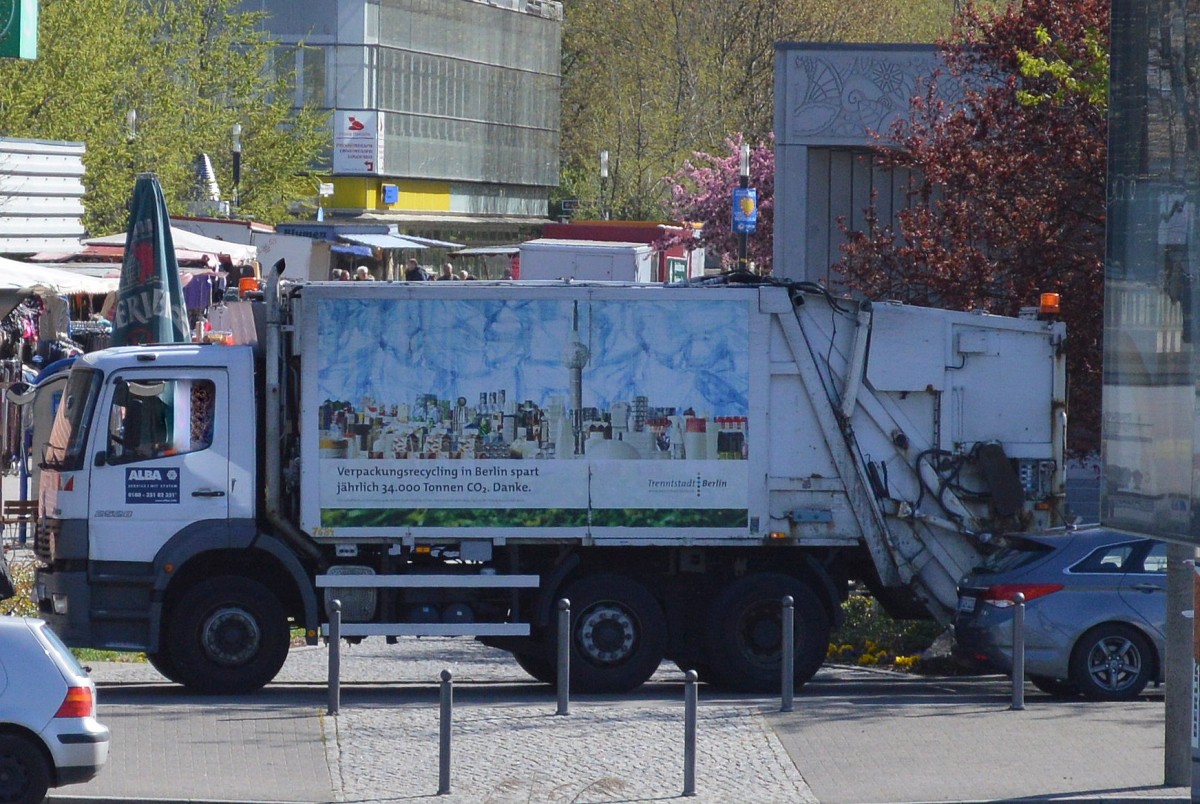 MB ATEGO 2528 Müllentsorgungsfahrzeug der Fa.ALBA 15.04.14 Berlin-Marzahn.