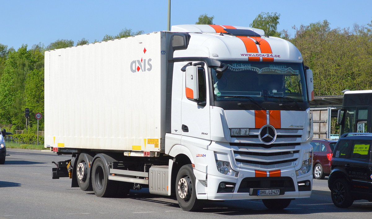 MB New Actros 2542 Wechselader der Fa. LOCA 24 am 09.05.16 Berlin Marzahn.