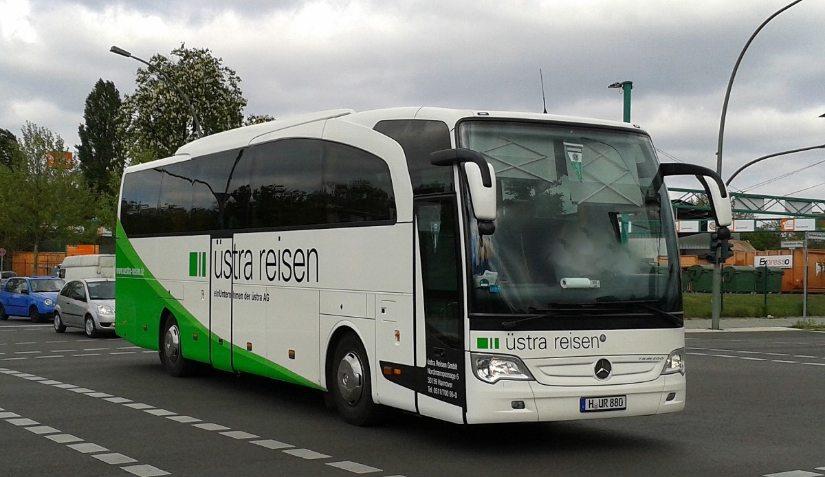 MB TRAVEGO der Fa. üstra reisen am 27.04.14 Bhf. Berlin-Südkreuz.