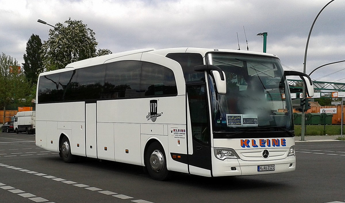 MB TRAVEGO der Fa.KLEINE aus Hanover am 27.04.14 Bhf. Berlin-S�dkreuz.