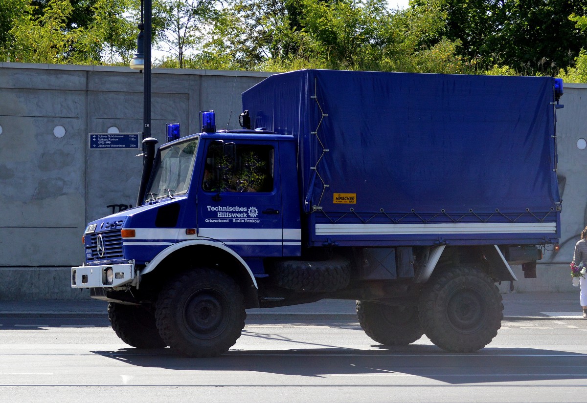 MB UNIMOG vom THW Ortsverband Berlin-Pankow, 06.06.14 Berlin-Pankow.