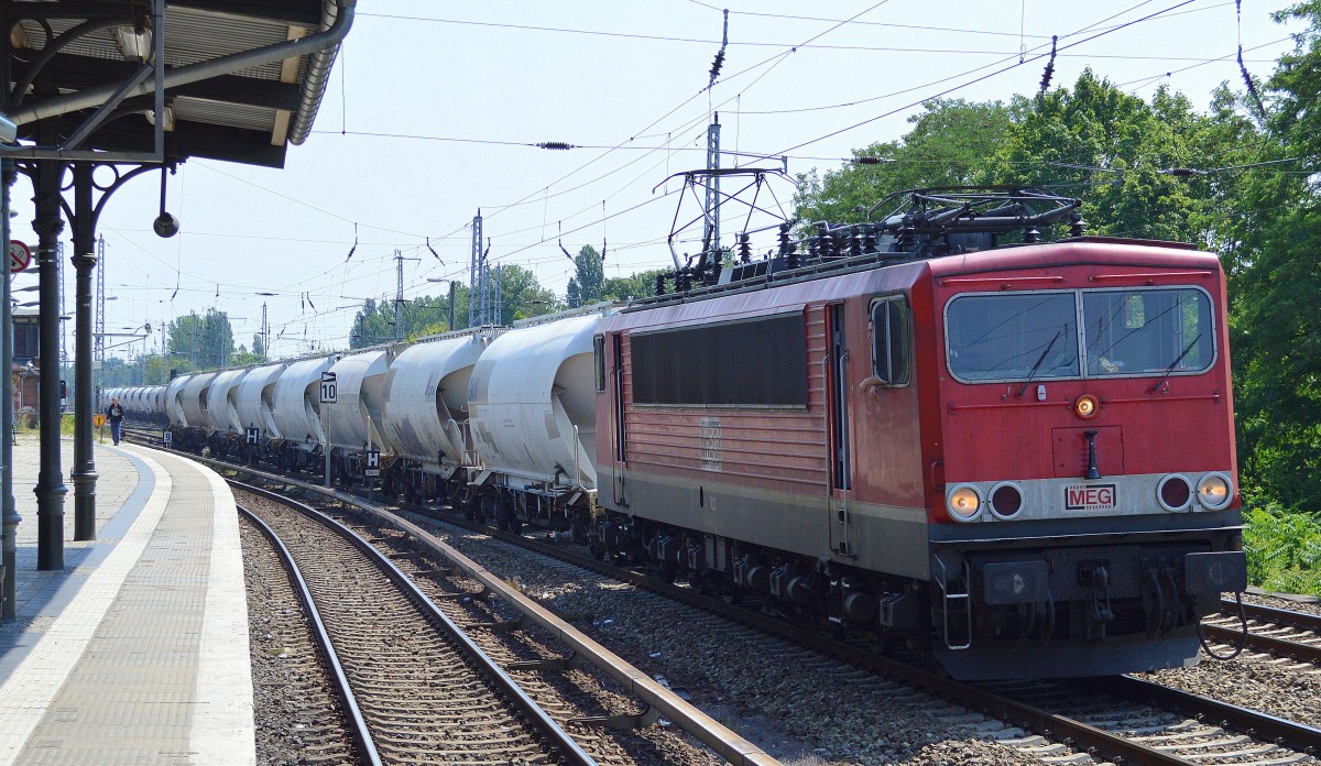 MEG 703 (155 184-5) mit Zementstaubzug am 05.07.15 Berlin-Köpenick.