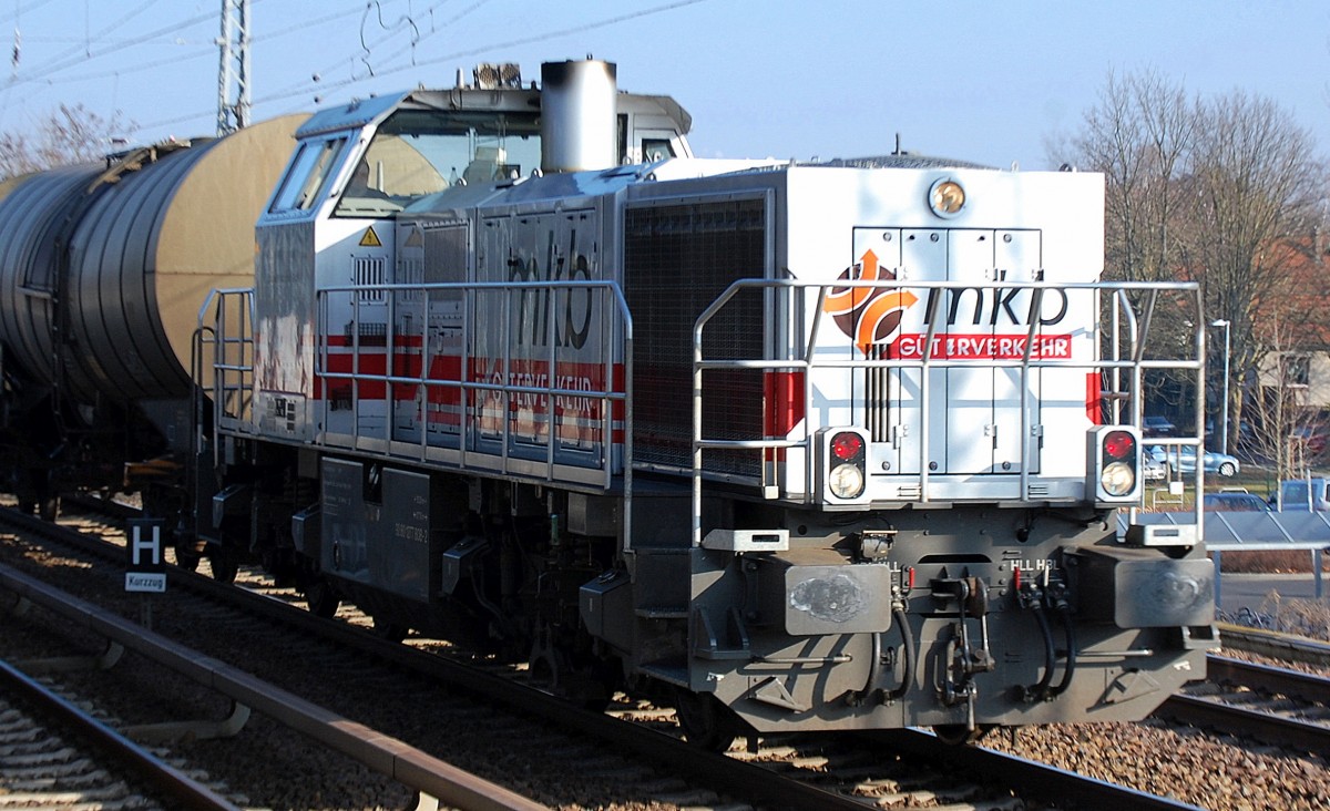 mkb V19 (277 808-2) mit Kesselwagenzug am 05.02.14 Richtung Karower Kreuz Berlin.
