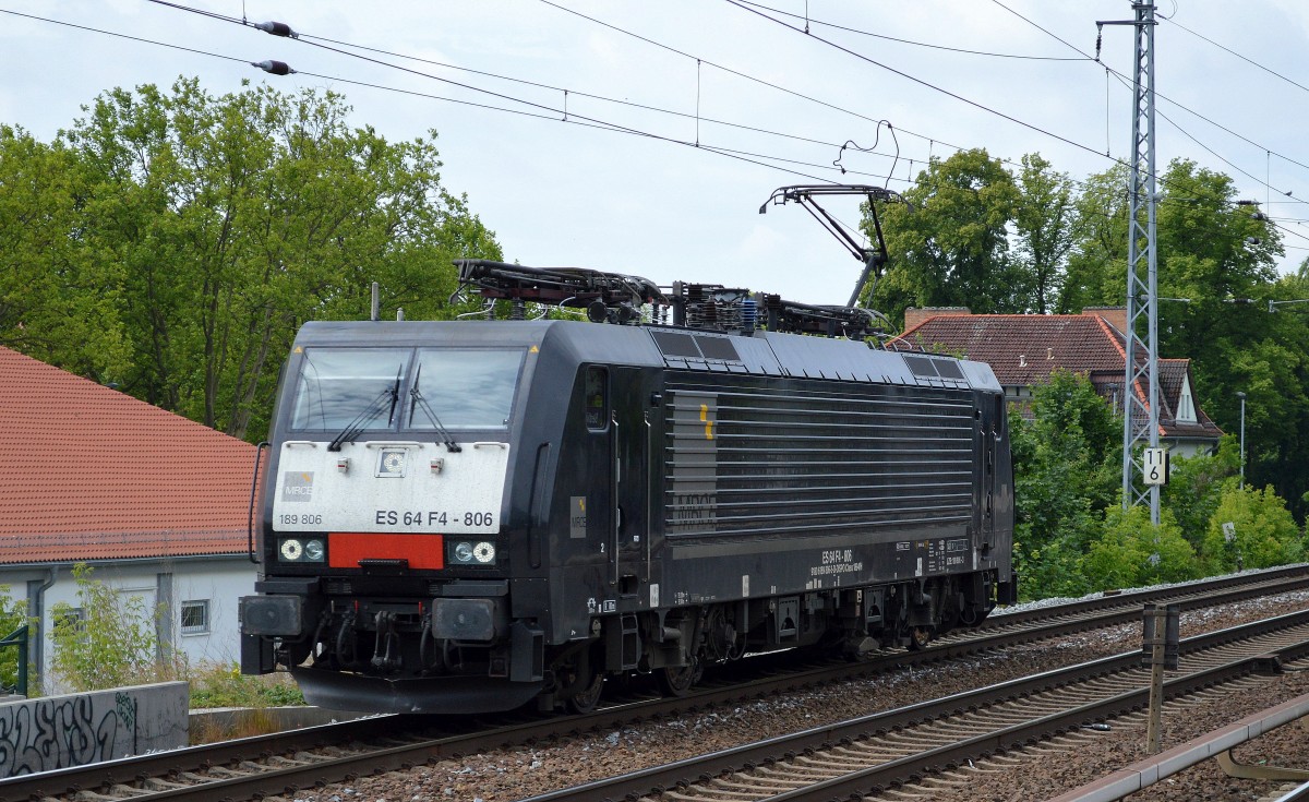 MRCE Dispolok 189-806/ES 64 F4-806 schon seit langem für CTL tätig am 22.06.15 Berlin-Karow.