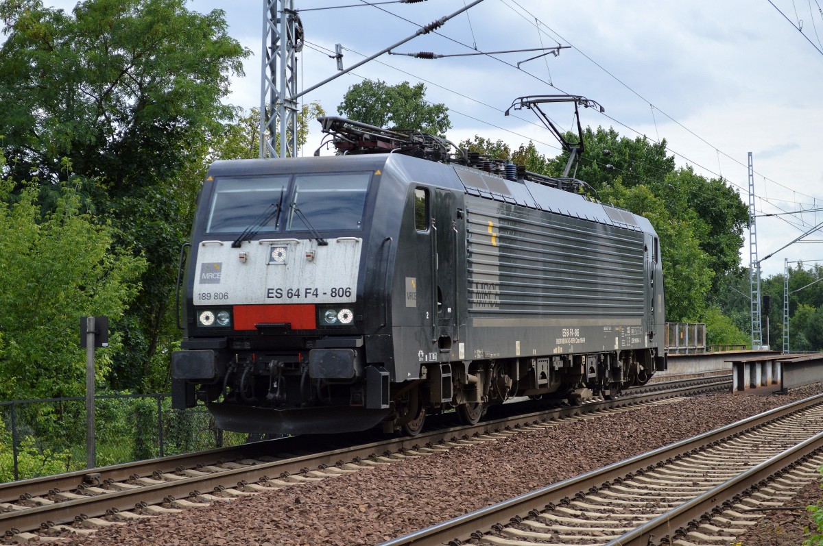 MRCE Dispolok 189-806/ES 64 F4-806 für CTL am 28.07.15 Berlin-Wuhlheide.