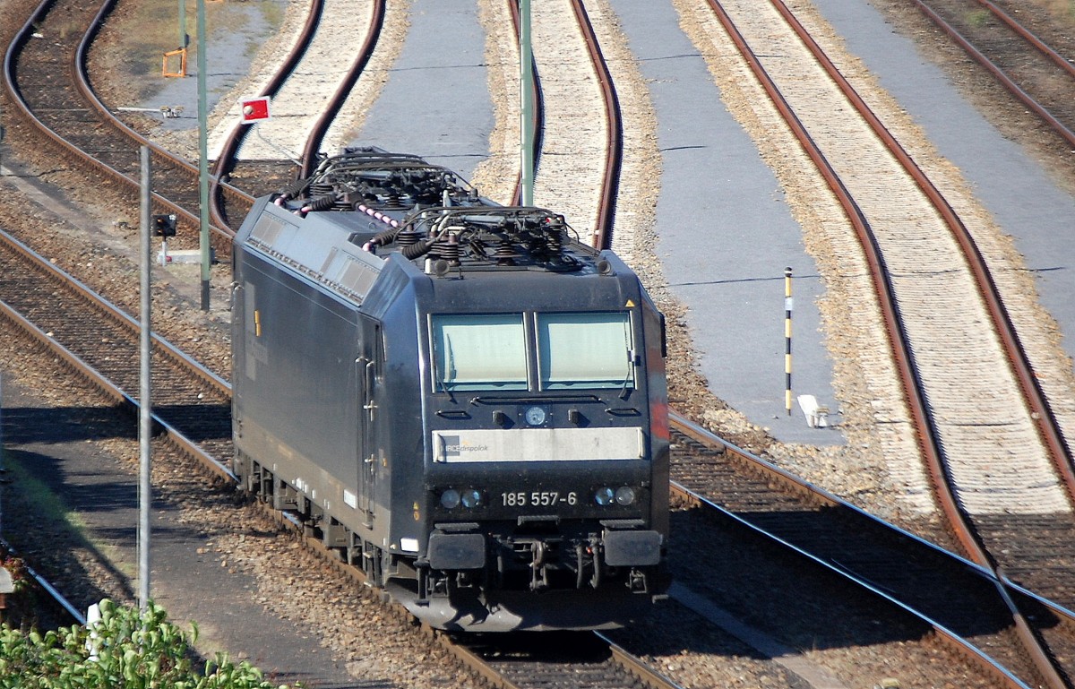 MRCE Mietlok 185 557-6 im Moment f�r CTL t�tig in Bereitschaft im Berliner Westhafen abgestellt, 05.09.13 