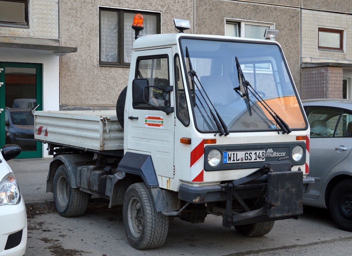 multicar champion einer Garten-und Lanschaftsbau Firma am 26.03.14 Berlin-Pankow.