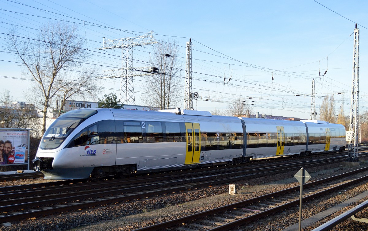 NEB 0014 (643 122-4) zur Bereitstellung Berlin-Lichtenberg am 10.12.15 Berlin-Springpfuhl.