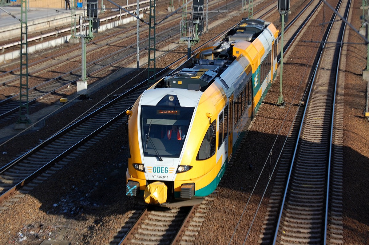 ODEG VT 646.044 am 06.02.14 Berlin-Beusselbrücke.