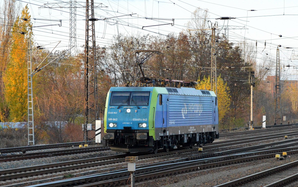PKP Cargo mit EU45-842/189-842 am 12.11.15 Berlin-Springpfuhl.