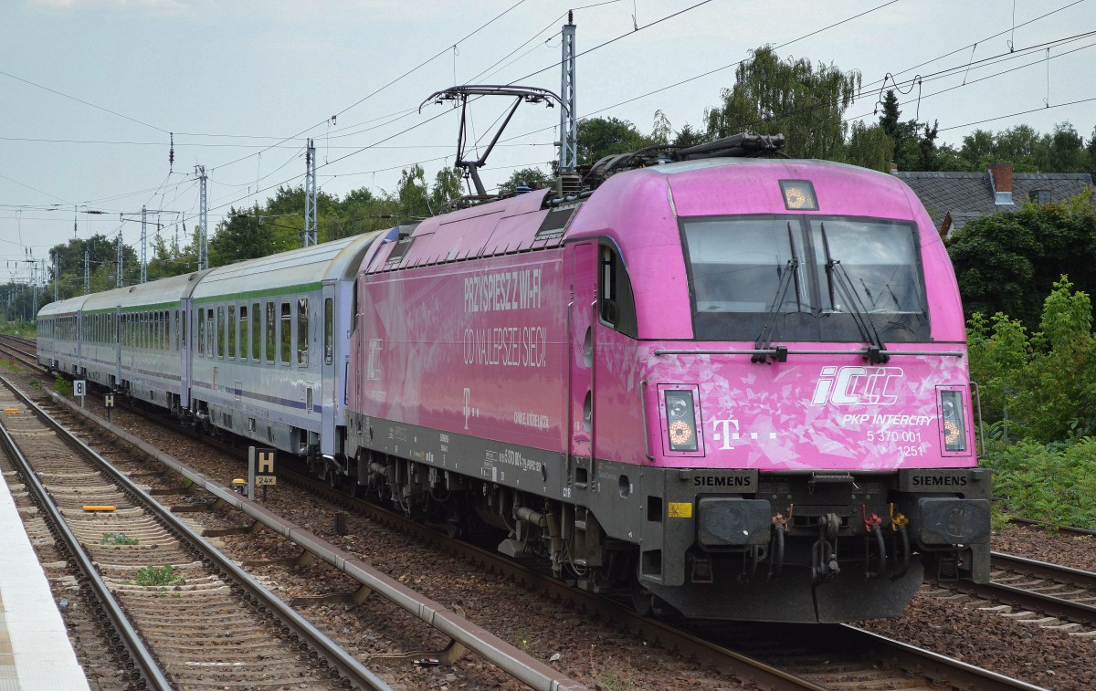 PKPIC 5 370 001 mit EC aus Polen Richtung Berlin Ostbhf. am 07.08.15 Berlin-Hirschgarten.
