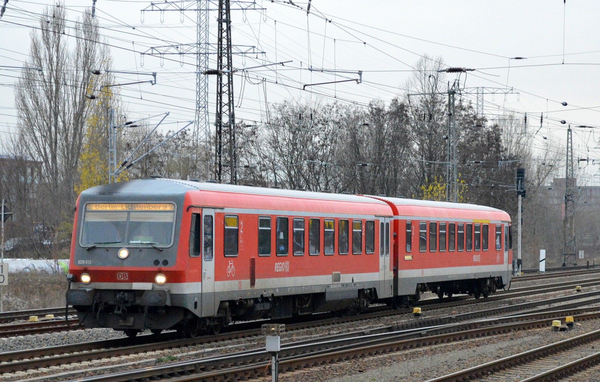 RB 628 613 nach Berlin-Lichtenberg am 07.12.15 Berlin-Springpfuhl.