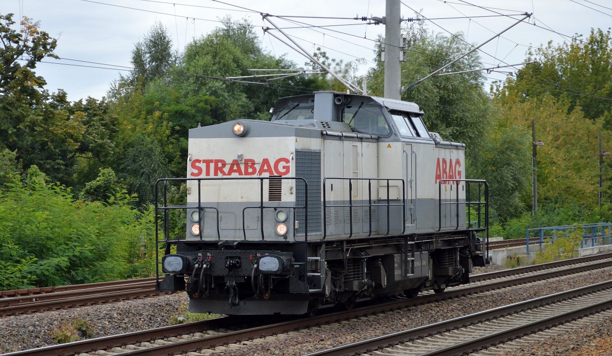 STRABAG 203 166-4 Richtung Karower Kreuz Berlin am 29.08.14 Berlin-Blankenburg.