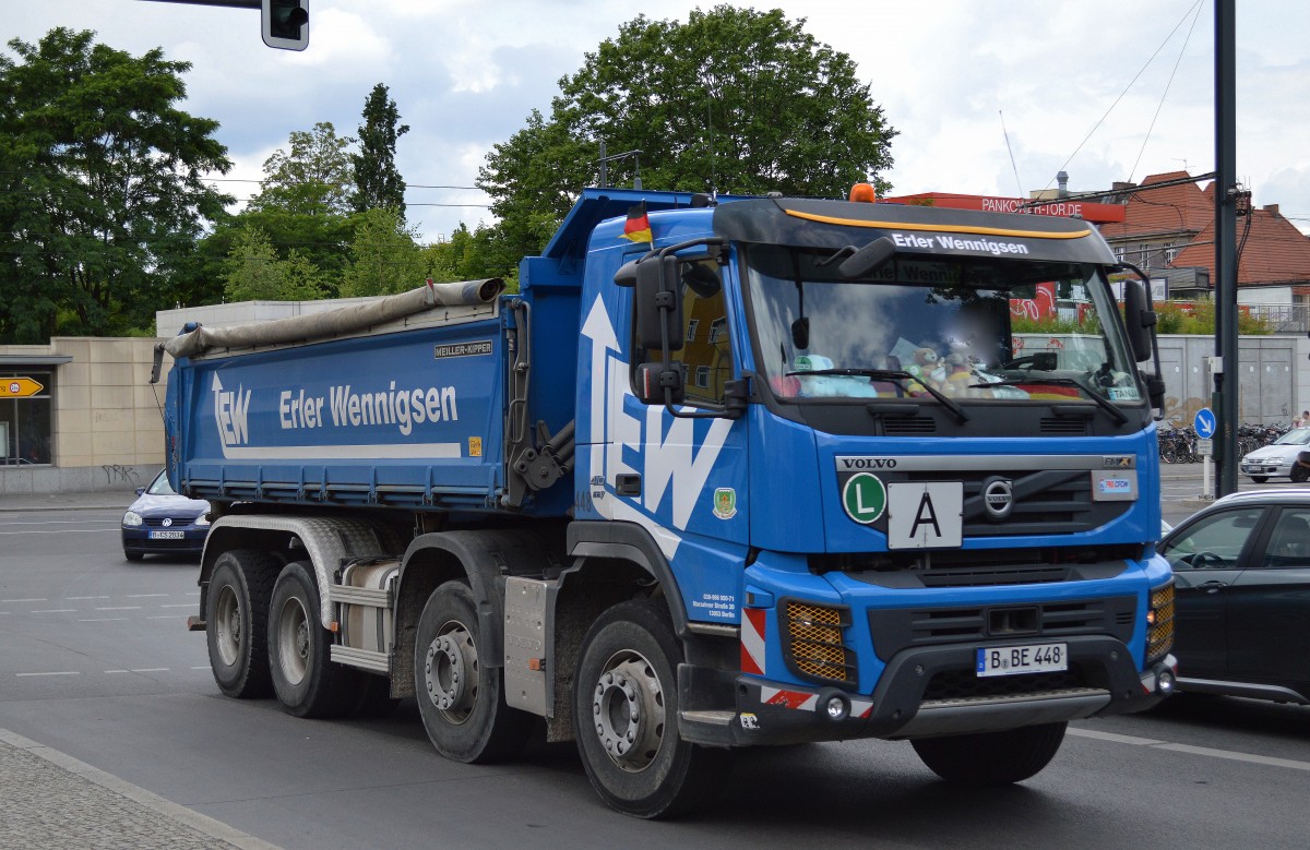 VOLVO FM 410 EEV Kipper vom Fuhrunternehmen Erler Wennigsen, 16.06.14 Berlin-Pankow.