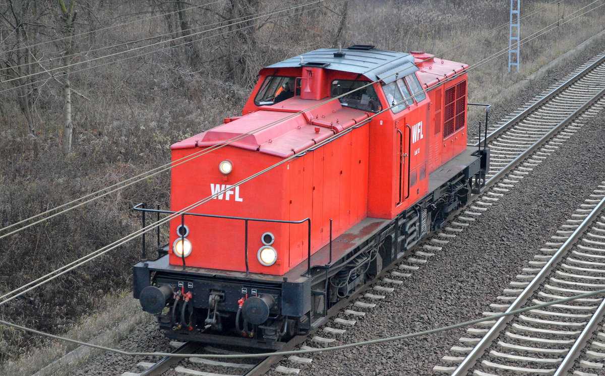 WFL LOK 12 (293 021-2 ) am 13.12.16 Berliner Außenring Höhe Berlin-Marzahn.
