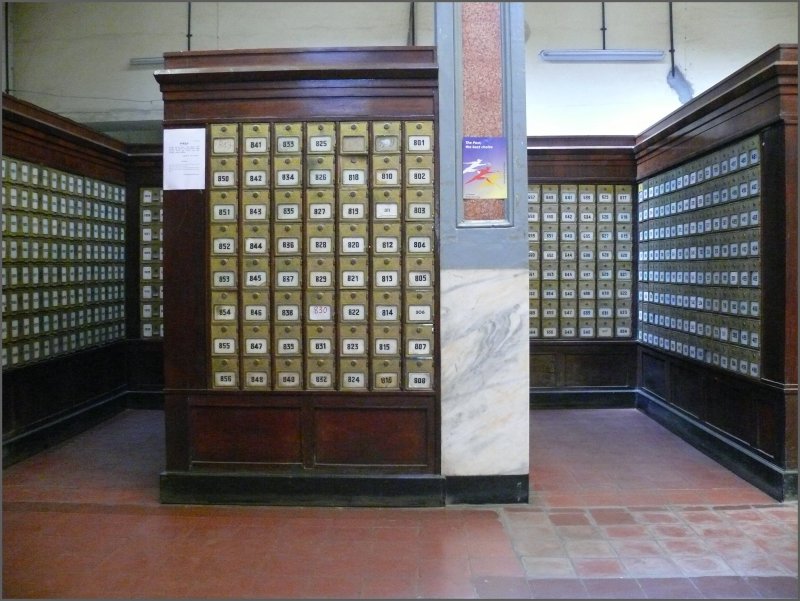 Postf�cher in der Hauptpost von Asmara. (26.10.2008)