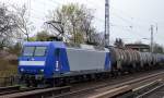 RHC Lok 2015/145-CL 201 (145 097-2) mit Kesselwagenzug Richtung Schwedt am 04.04.14 Berlin-Karow.
