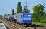 RHC 145-CL 201 (145 097-2) mit Kesselwagenzug am 10.06.14 Berlin-Karow.
