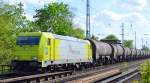 RHC 119 008-0 mit Kesselwagenzug Richtung Schwedt (Stendell) am 06.05.15 Berlin-Karow.