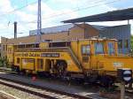 Hier eine schon etwas �ltere Gleisstopfmaschine vom Hersteller Plasser & Theurer eine UNIMAT 08-275 der LASCH GmbH Zwickau am 08.07.08 Bhf.