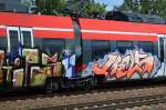 Graffiti an einem TALENT 2 am 12.08.14 Bhf.