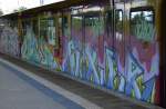 Graffiti am einer S2 am 25.08.14 S-Bhf.