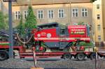 Asphaltfr�se WIRTGEN W 150 wird gerade auf Tiefladeh�nger gebracht zum Stra�enbelagabri� in der Berliner Str.
