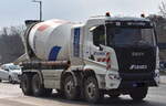 Ein SANY eTrucks supported by Putzmeister Betonmischer für die Firma CEMEX Deutschland AG (Berlin) im Einsatz am 25.03.25 Berlin Marzahn.