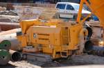 Ein Putzmeister Typ? BETONPUMPE mit eigenem Kettenatrieb, habe ich bisher nur dises eine Mal gesichtet,31.07.08 Gro�baustelle Joachimstaler Str.