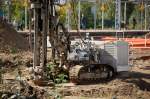 Drehbohrger�t der Fa. Klemm-Bohrtechnik Typ + Hersteller? am 28.09.13 Gro�baustelle Berlin Ostkreuz.
