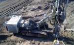 KLEMM Bohtechnik mit diesem Bohrger�t vor Ort Gro�baustelle Berlin Ostkreuz, 01.10.13