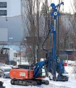 Das ABI System TM 11/14 der Spezialtiefbaufirma Finsterwalde am 22.02.10 Berlin-Pankow.