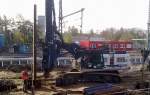 ABI Rammger�t TM 13/16 der Fa. ThyssenKrupp Bohrtechnik am 29.10.13 Gro�baustelle Berlin-Ostkreuz.